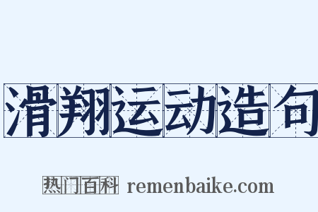 滑翔运动造句是什么意思的图片